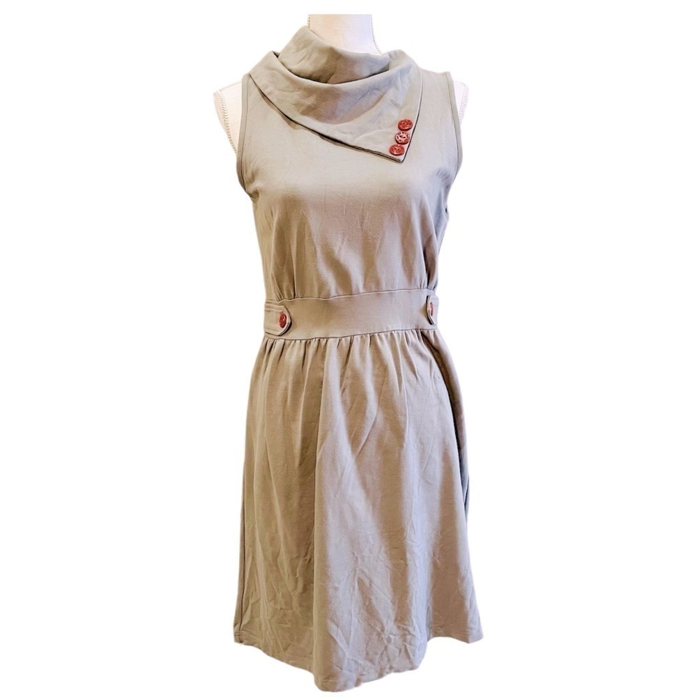 Matilda Jane Gray and Red Sheath Dress Medium